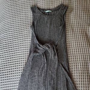Dark gray knit dress